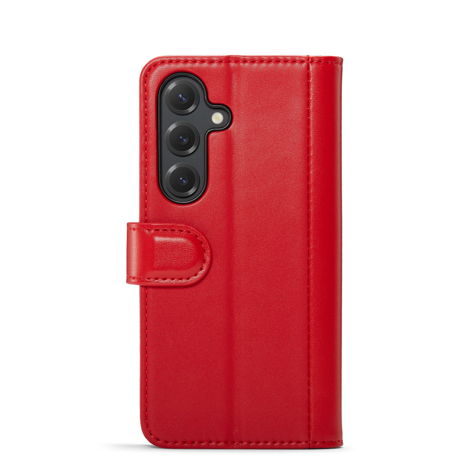 Étui en cuir veritable Samsung Galaxy S25, Rouge