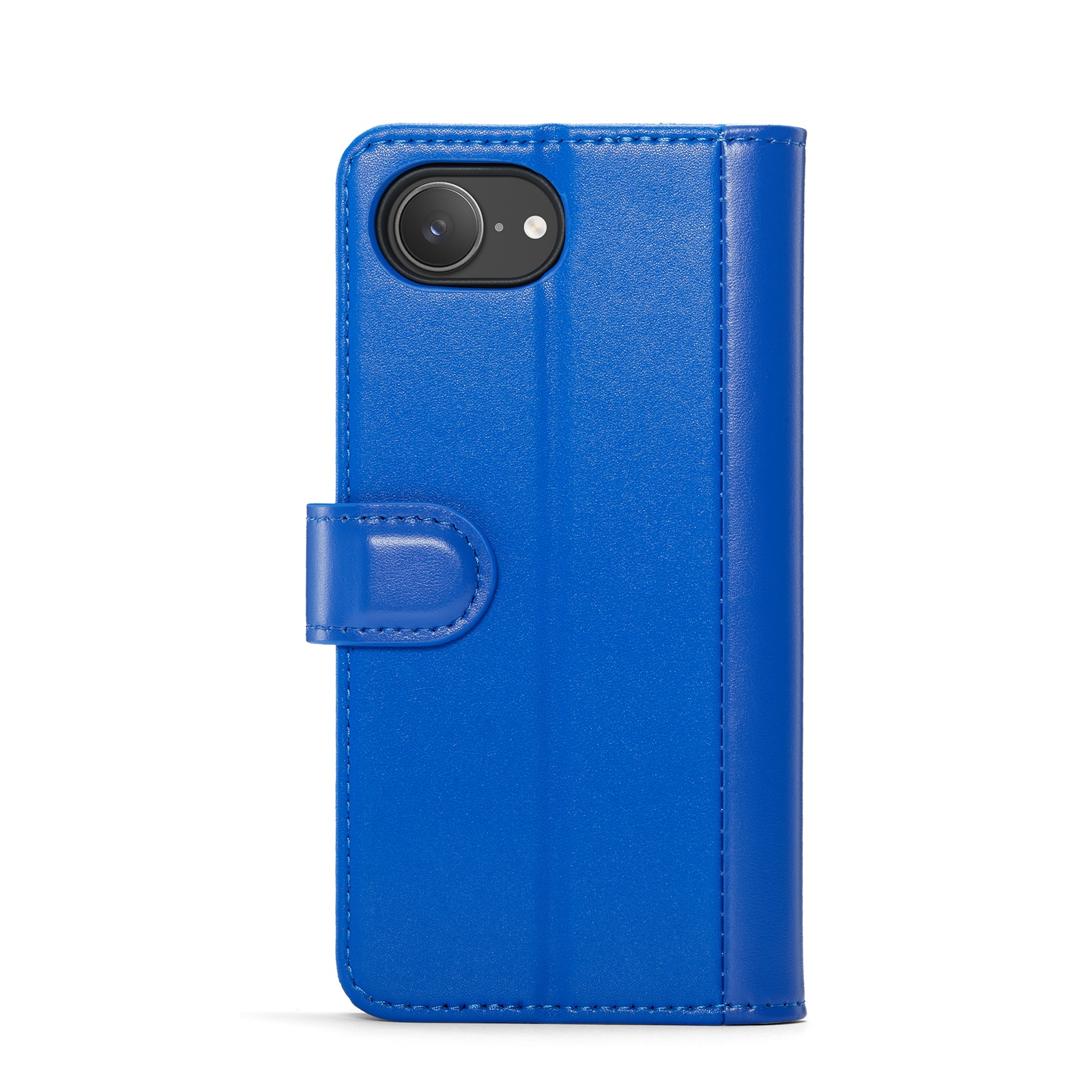 Étui en cuir veritable iPhone 16e, Bleu