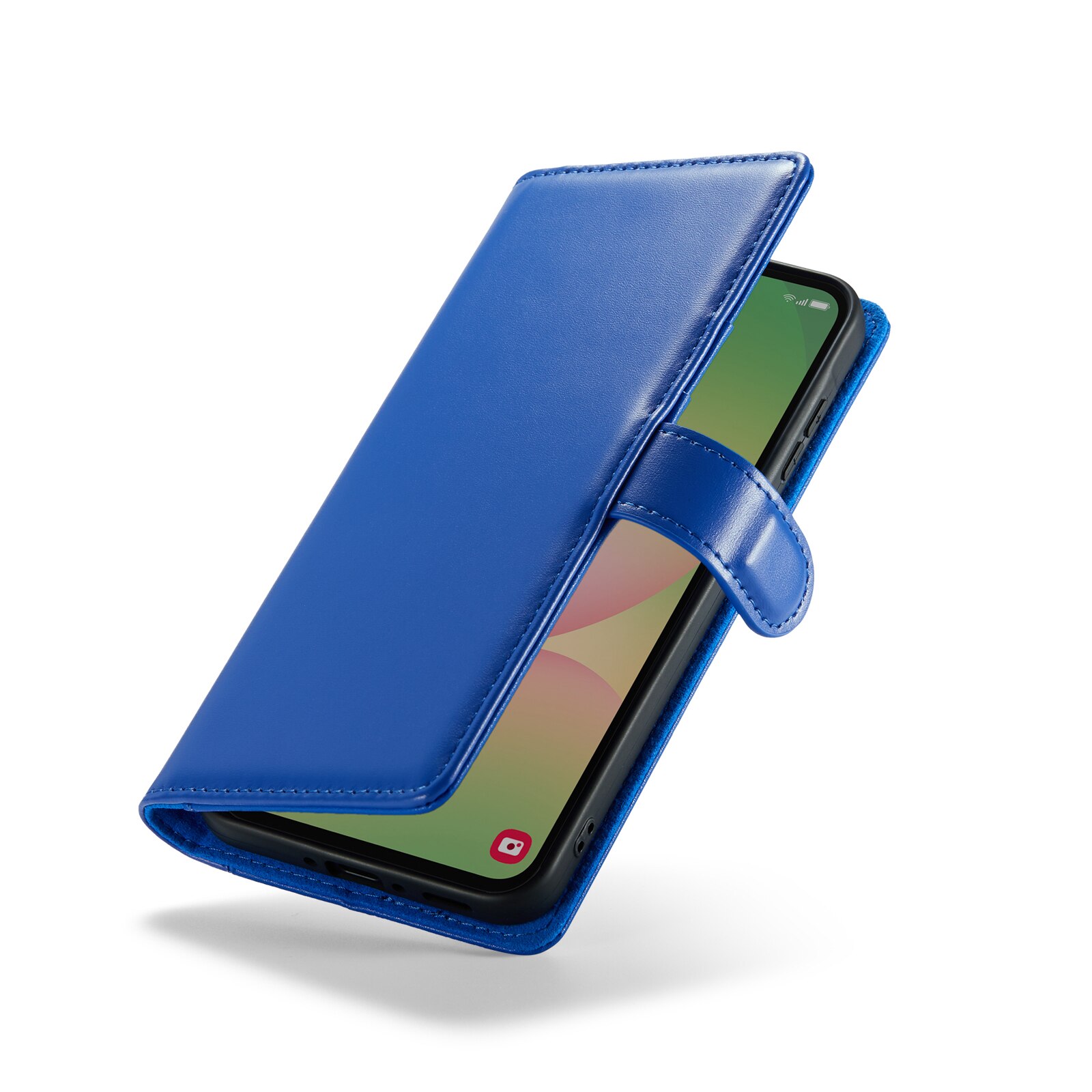 Étui en cuir veritable Samsung Galaxy A56, Bleu
