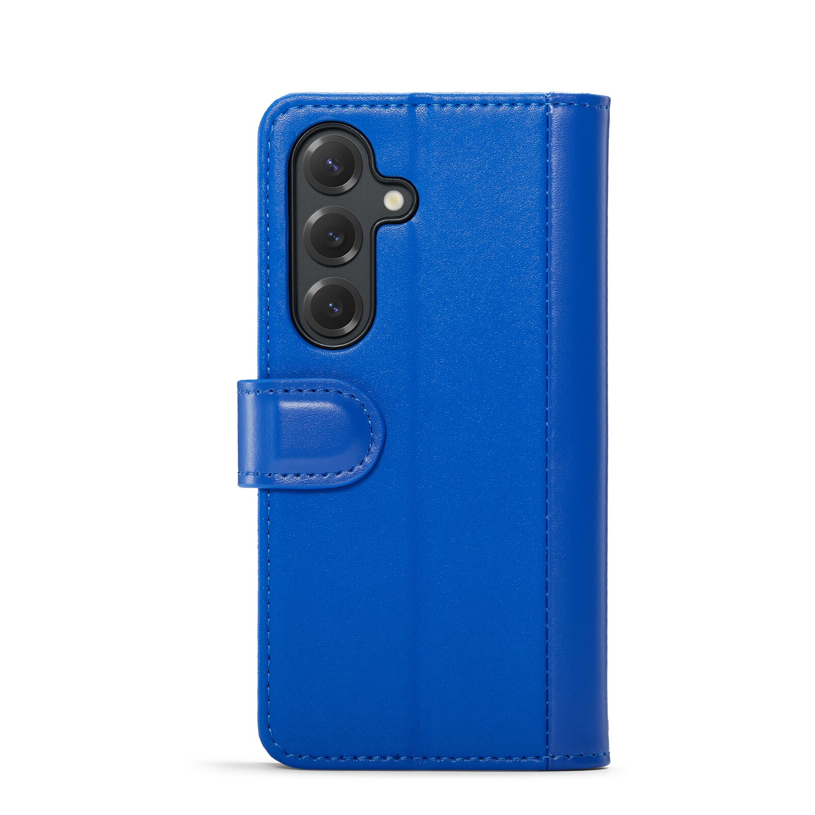 Étui en cuir veritable Samsung Galaxy S25, Bleu