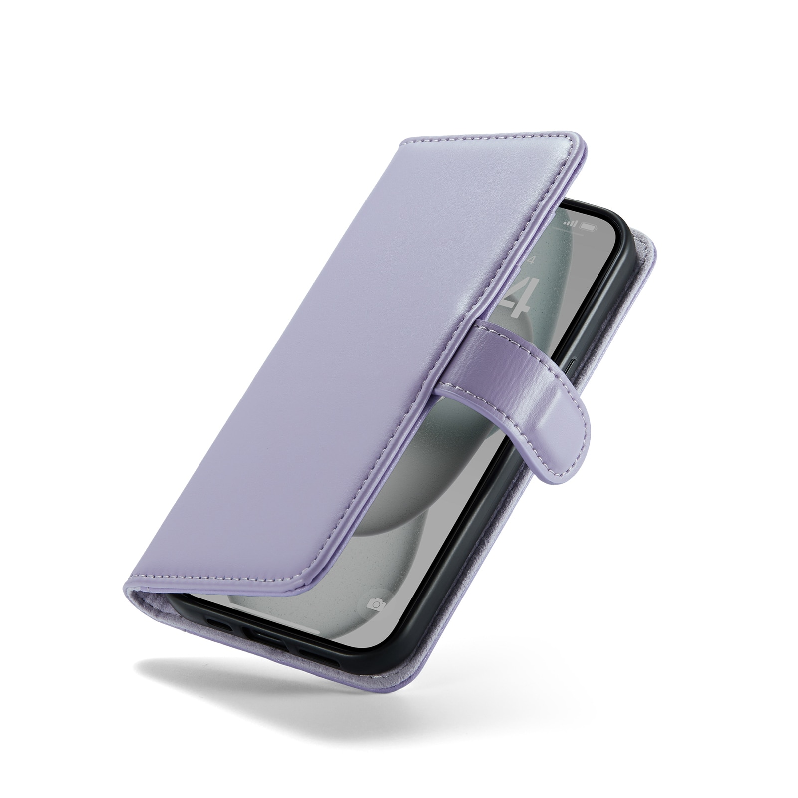 Étui en cuir veritable iPhone 13, Violet