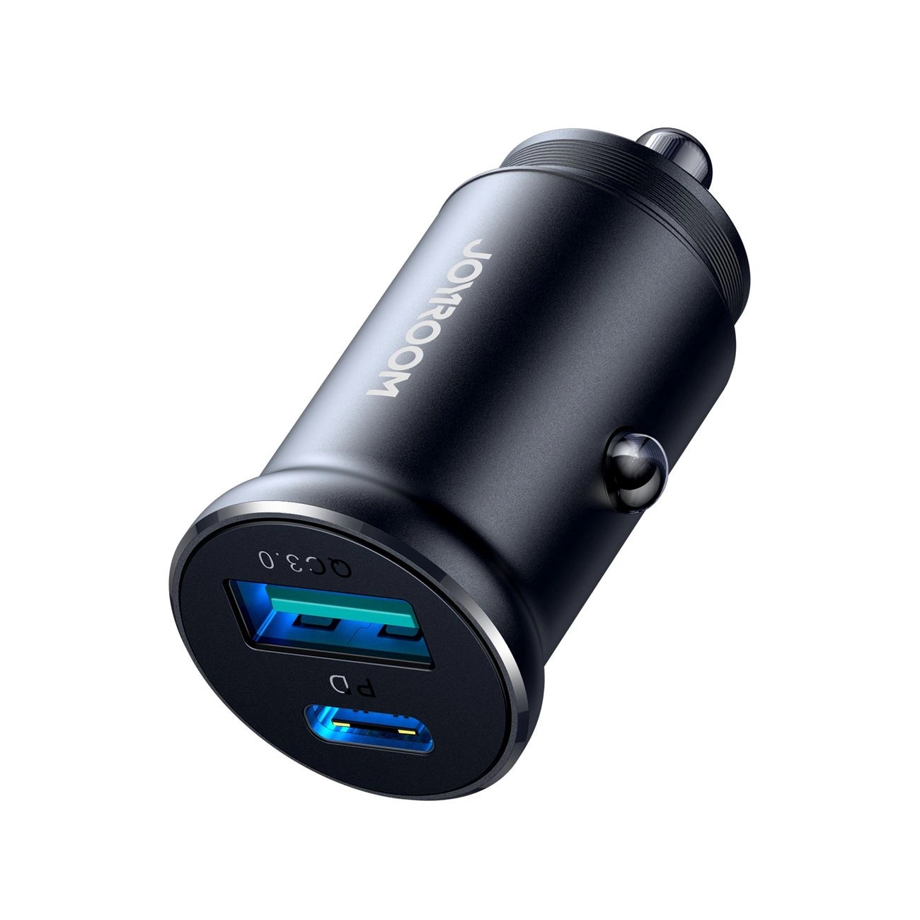 JR-CCN05 Mini Chargeur de voiture USB-C + USB-A 30W, noir