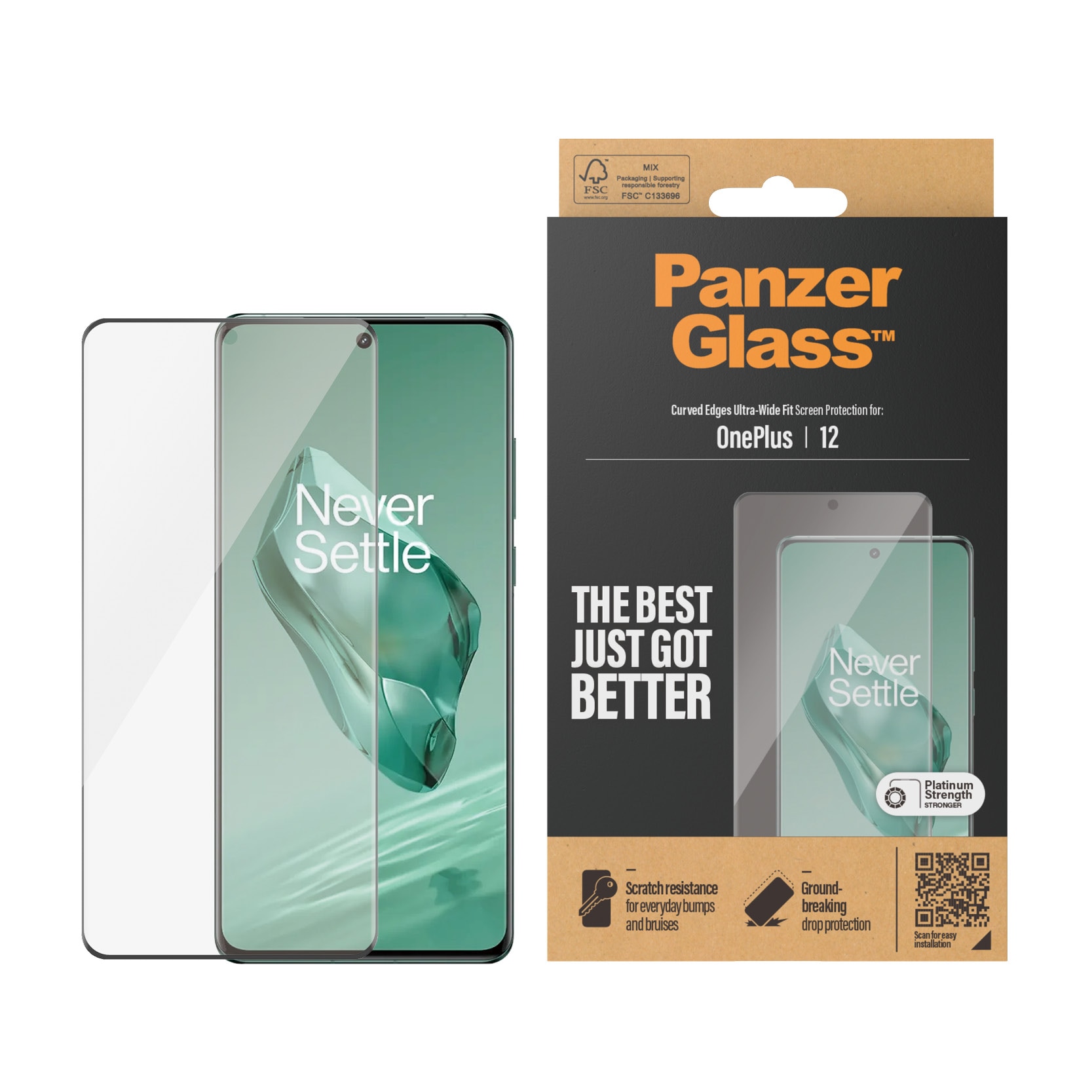  OnePlus 12 Screen Protector Ultra Wide Fit