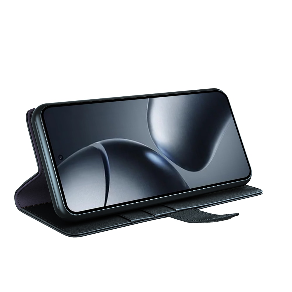 Étui en cuir veritable Xiaomi 15T, Noir