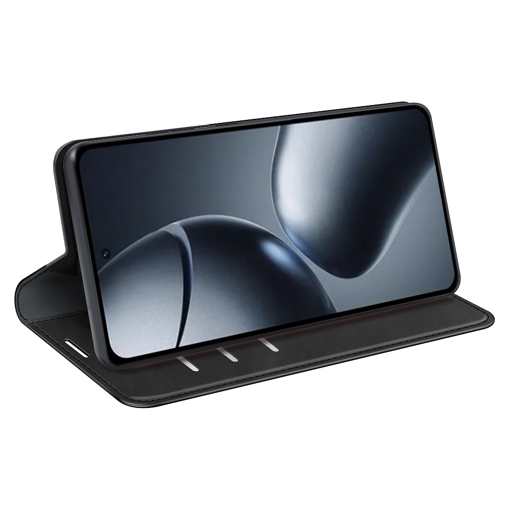Coque portefeuille mince Xiaomi 15T, Noir
