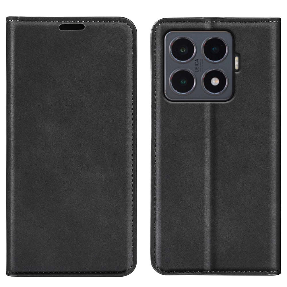 Coque portefeuille mince Xiaomi 15T, Noir