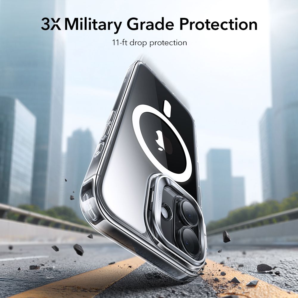 Classic Kickstand Halolock MagSafe iPhone 17, Transparent