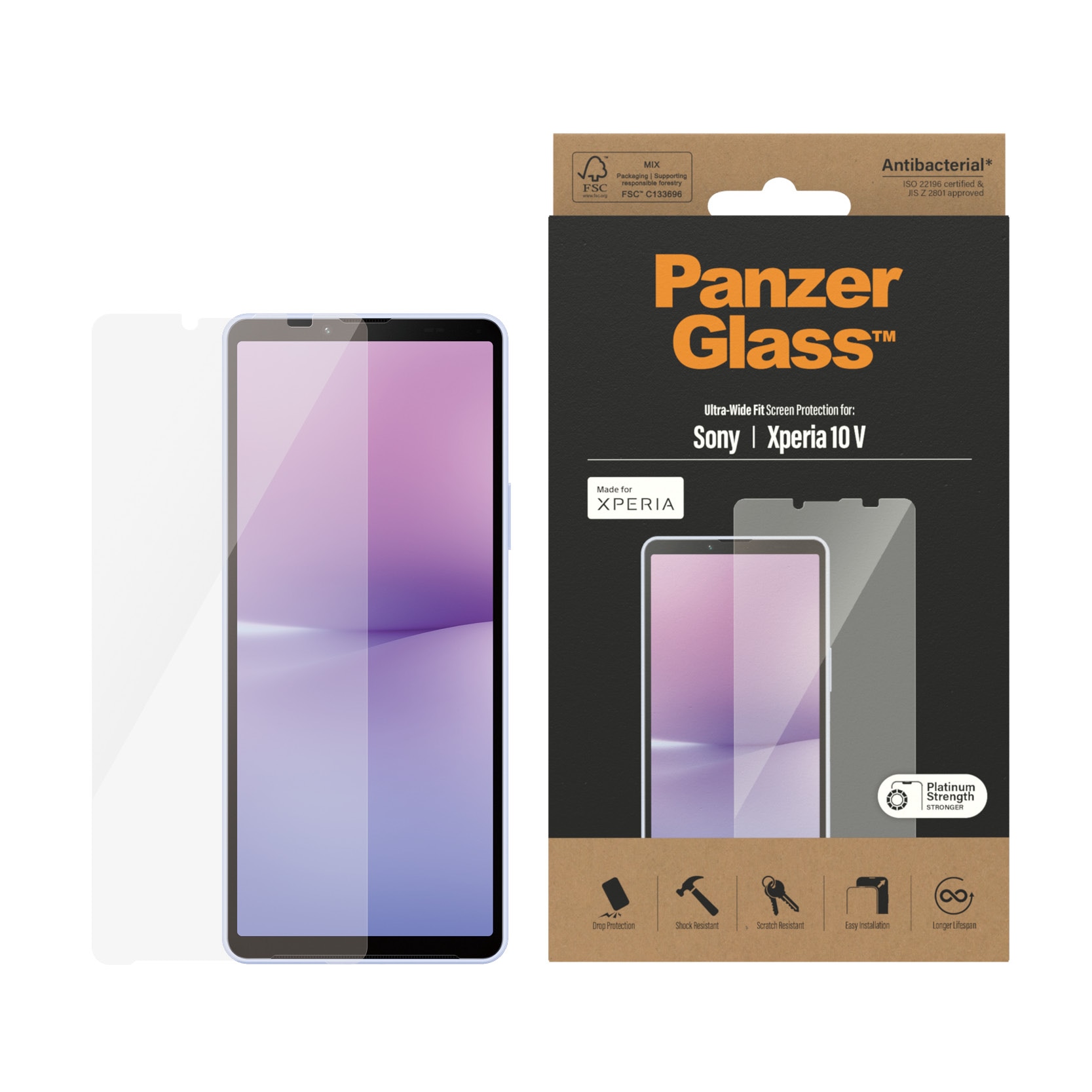 Sony Xperia 10 V Screen Protector Ultra Wide Fit