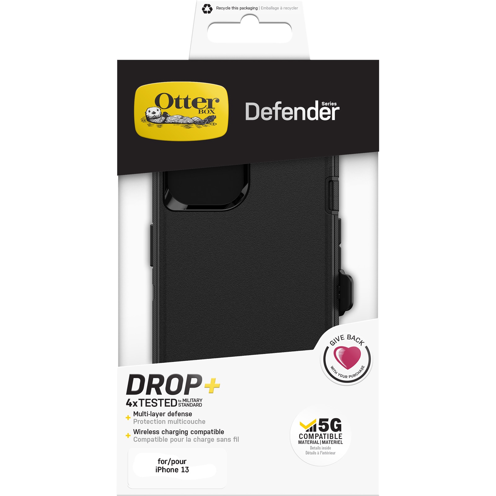 Coque Defender iPhone 13 Mini Black