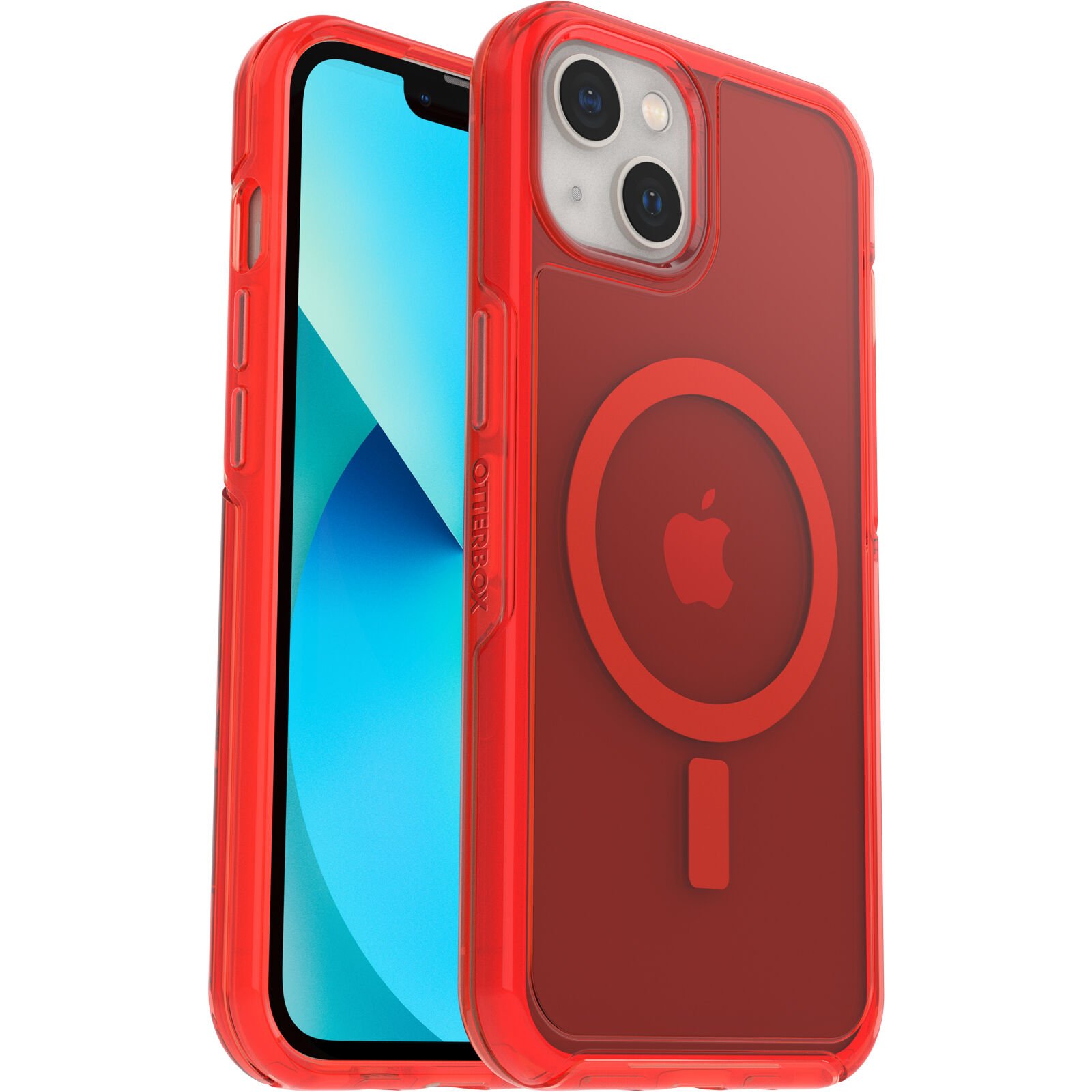 Coque Symmetry Plus MagSafe iPhone 13, Rouge