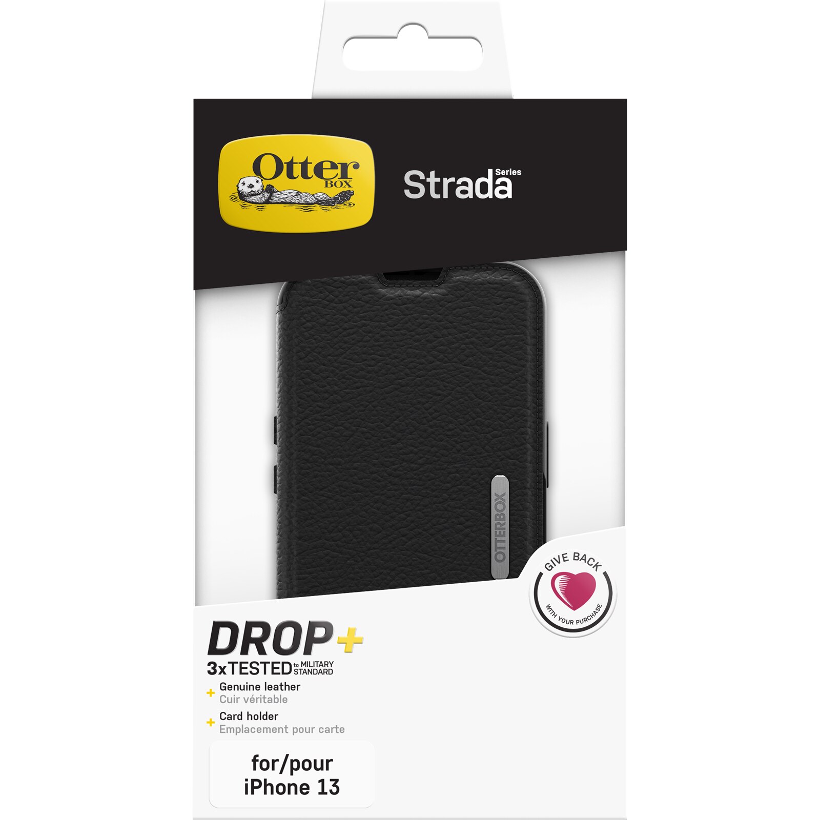 Coque Strada iPhone 13 Black