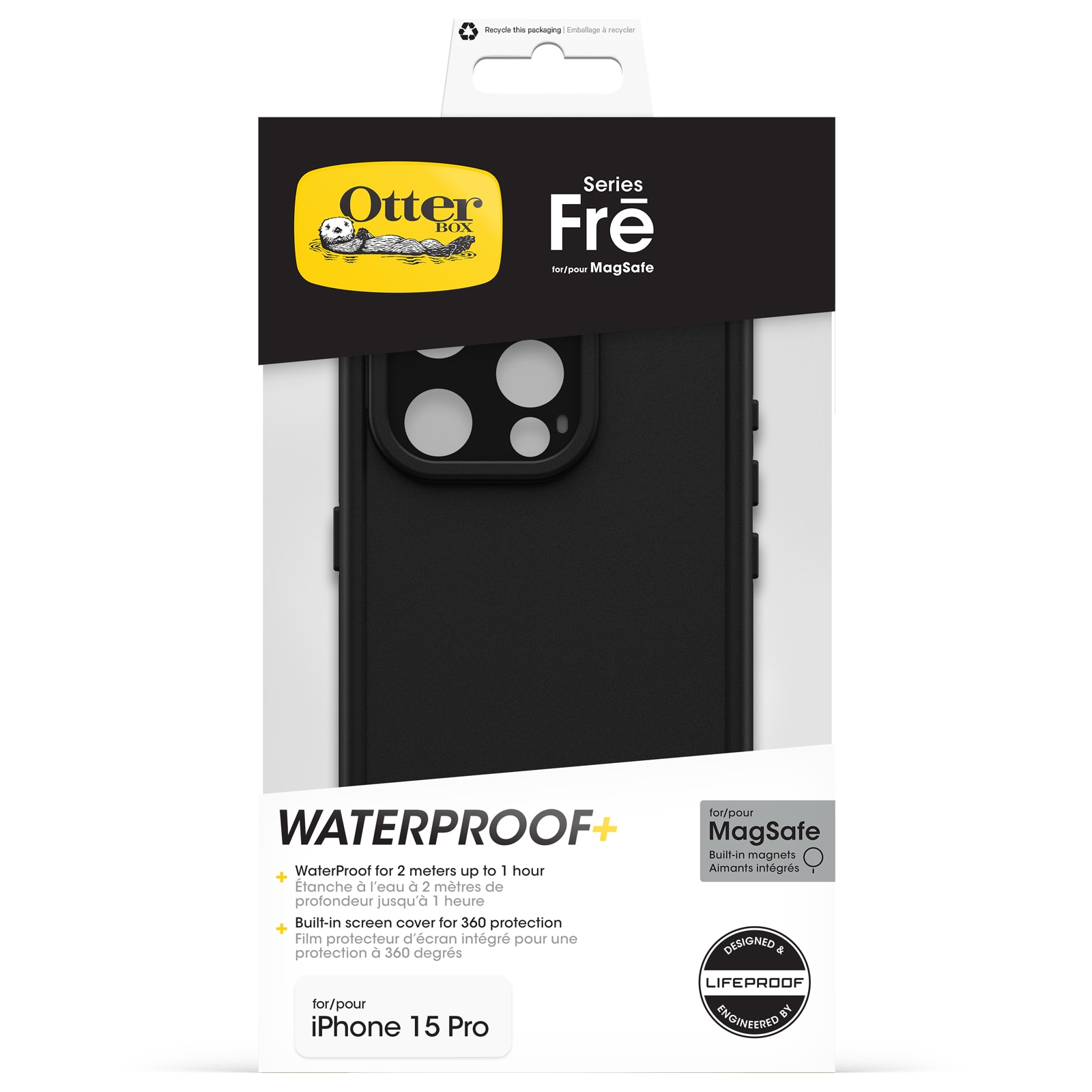FRE MagSafe Coque iPhone 15 Pro, Black