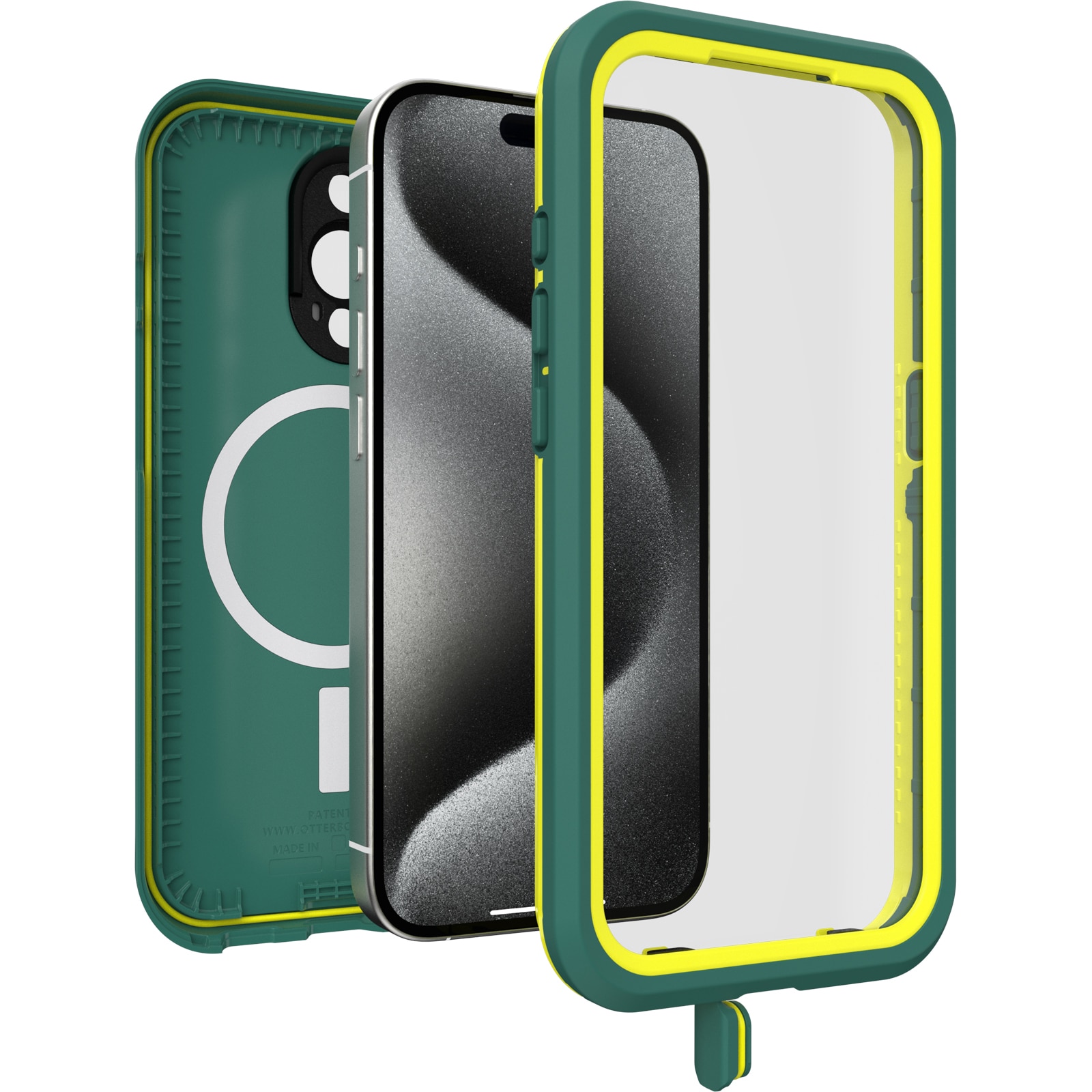 FRE MagSafe Coque iPhone 15 Pro Vert