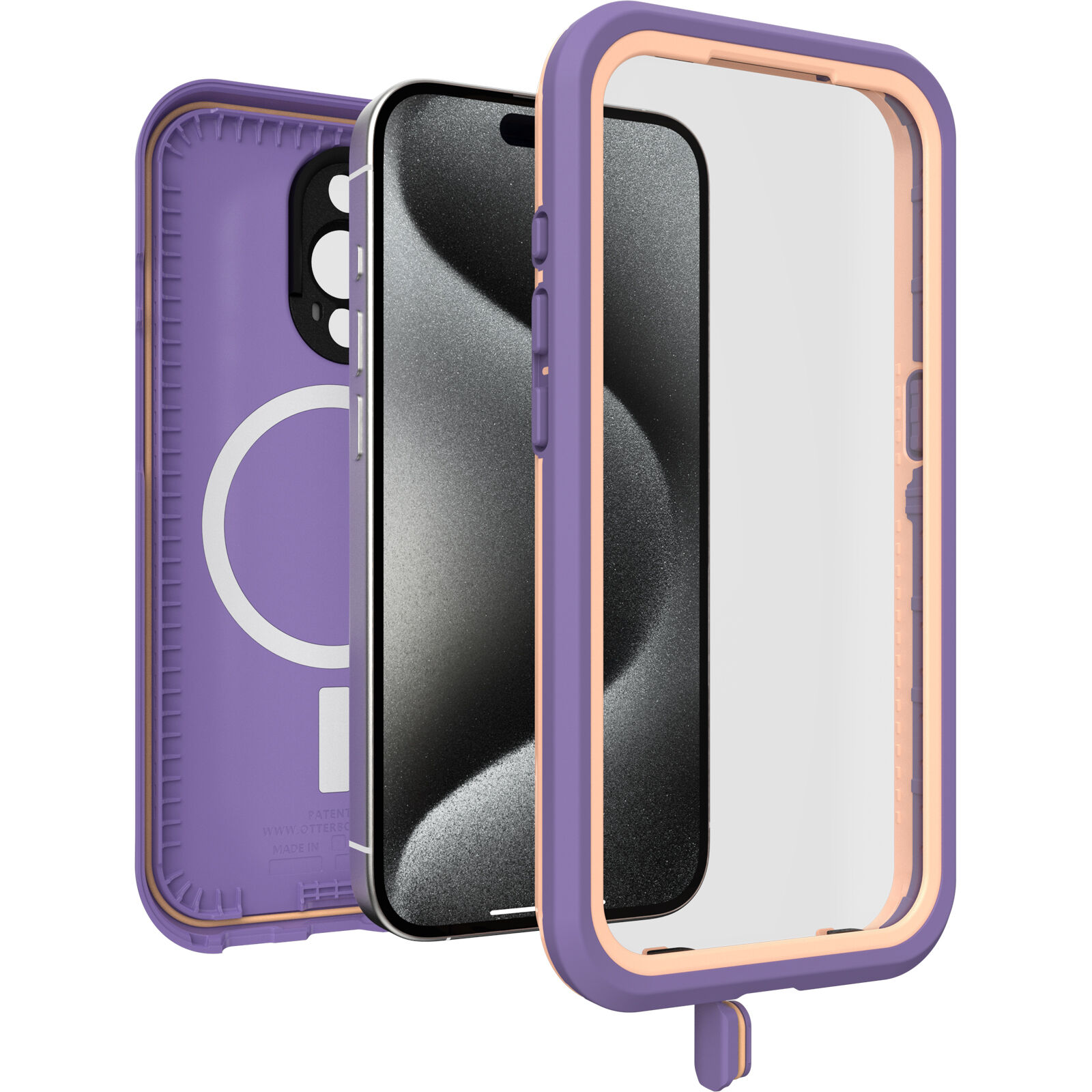 FRE MagSafe Coque iPhone 15 Pro, Plum