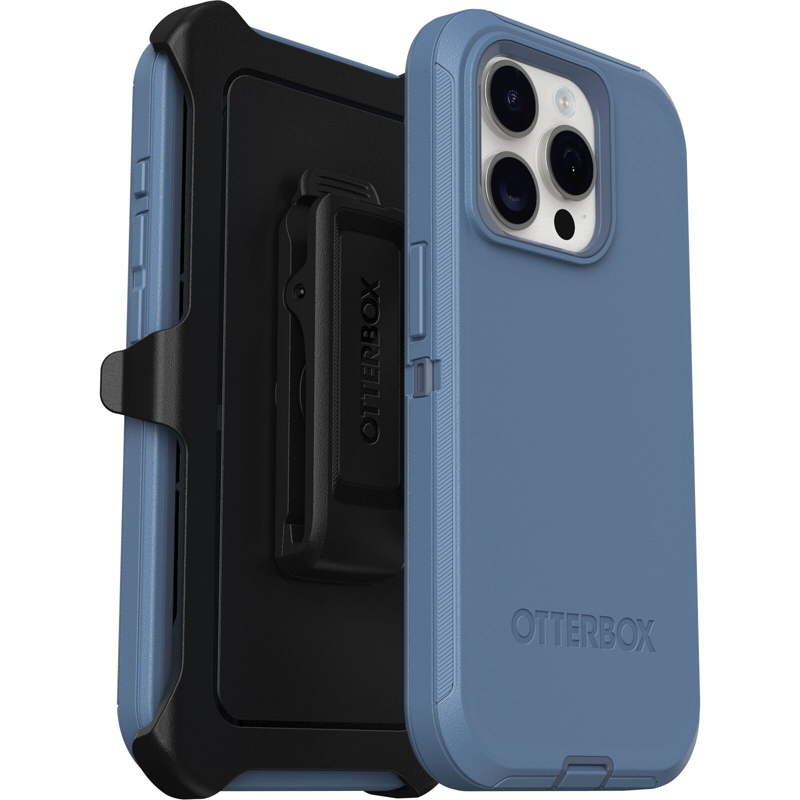 Coque Defender iPhone 15 Pro, bleu