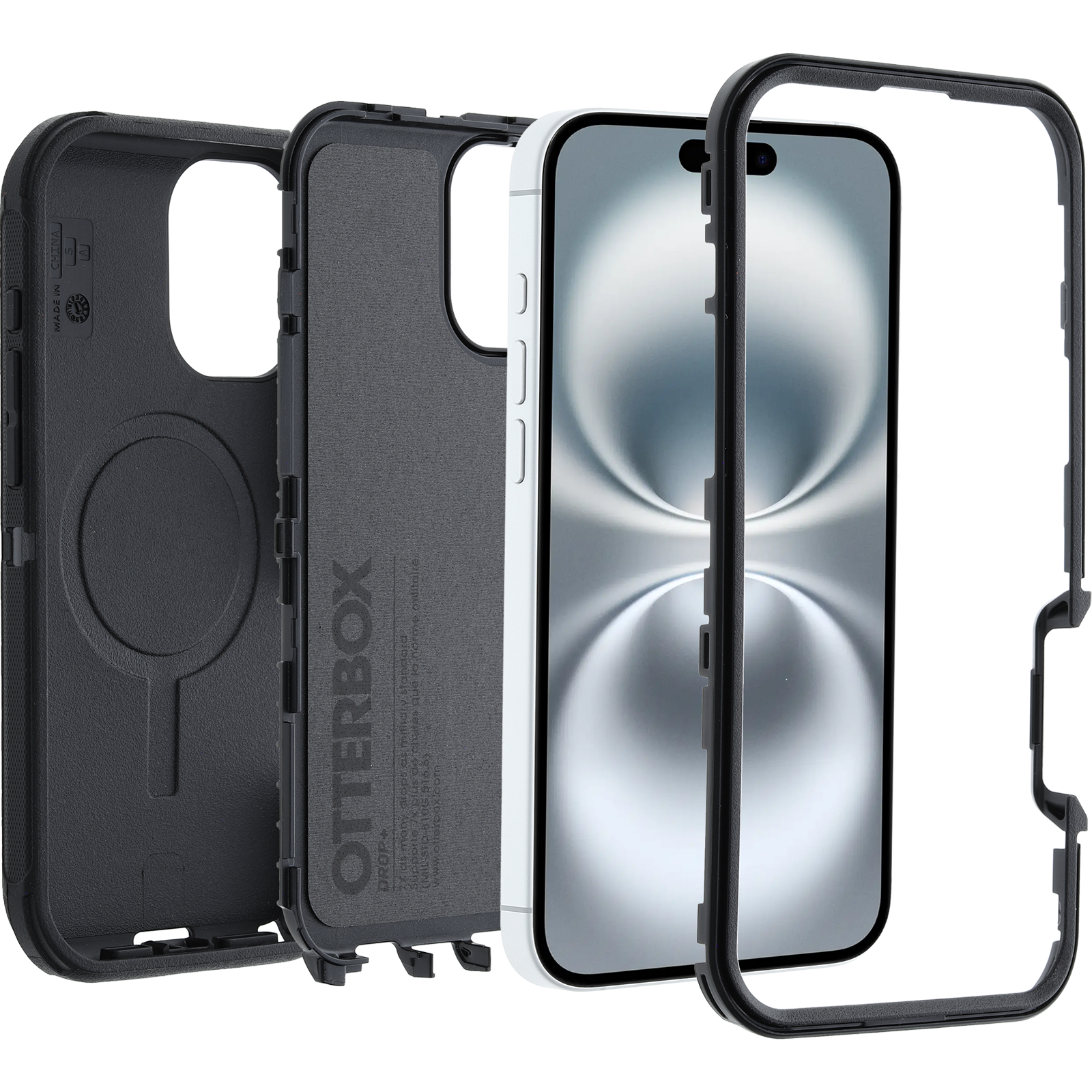 Coque MagSafe Defender iPhone 16 Plus, noir