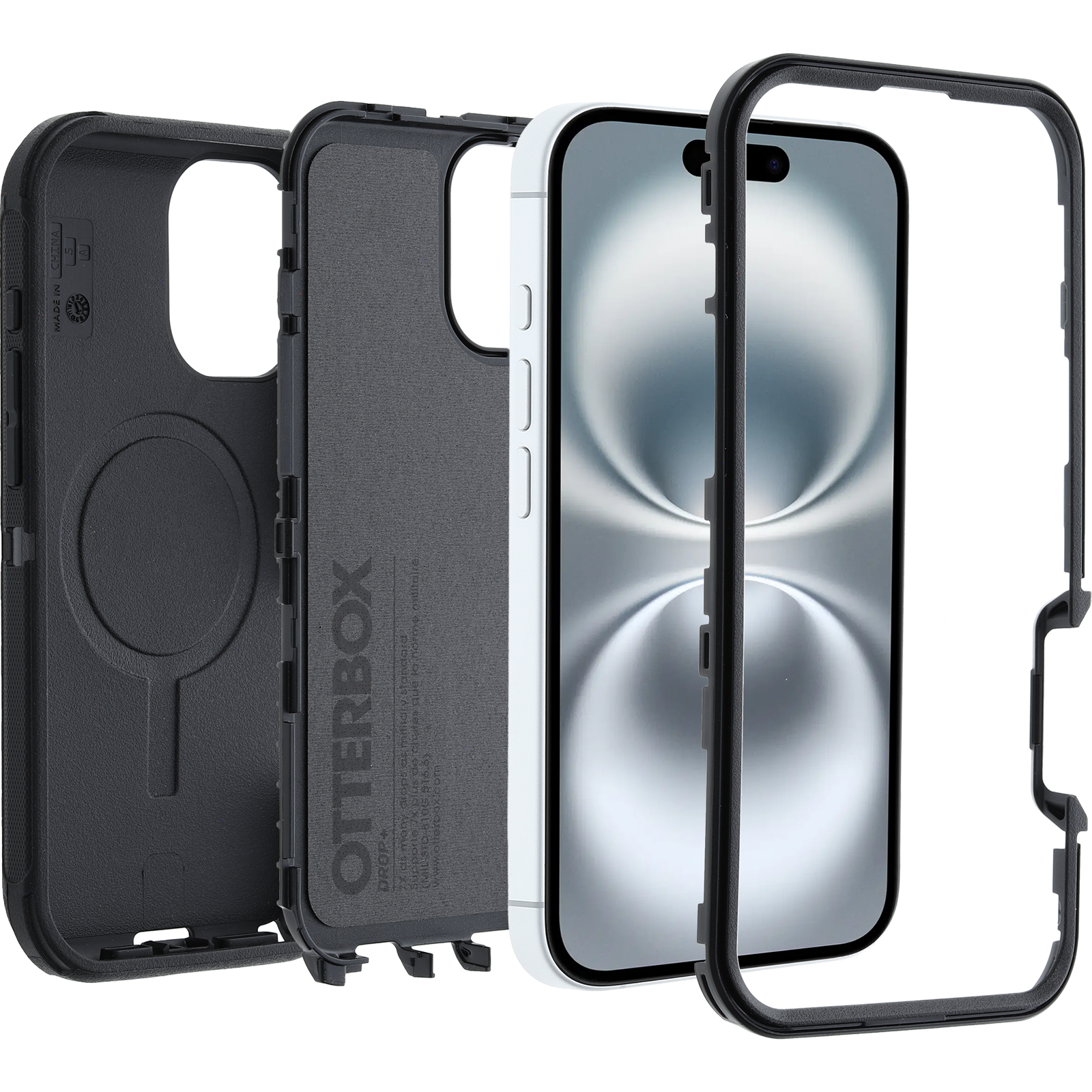 Coque MagSafe Defender iPhone 16, noir