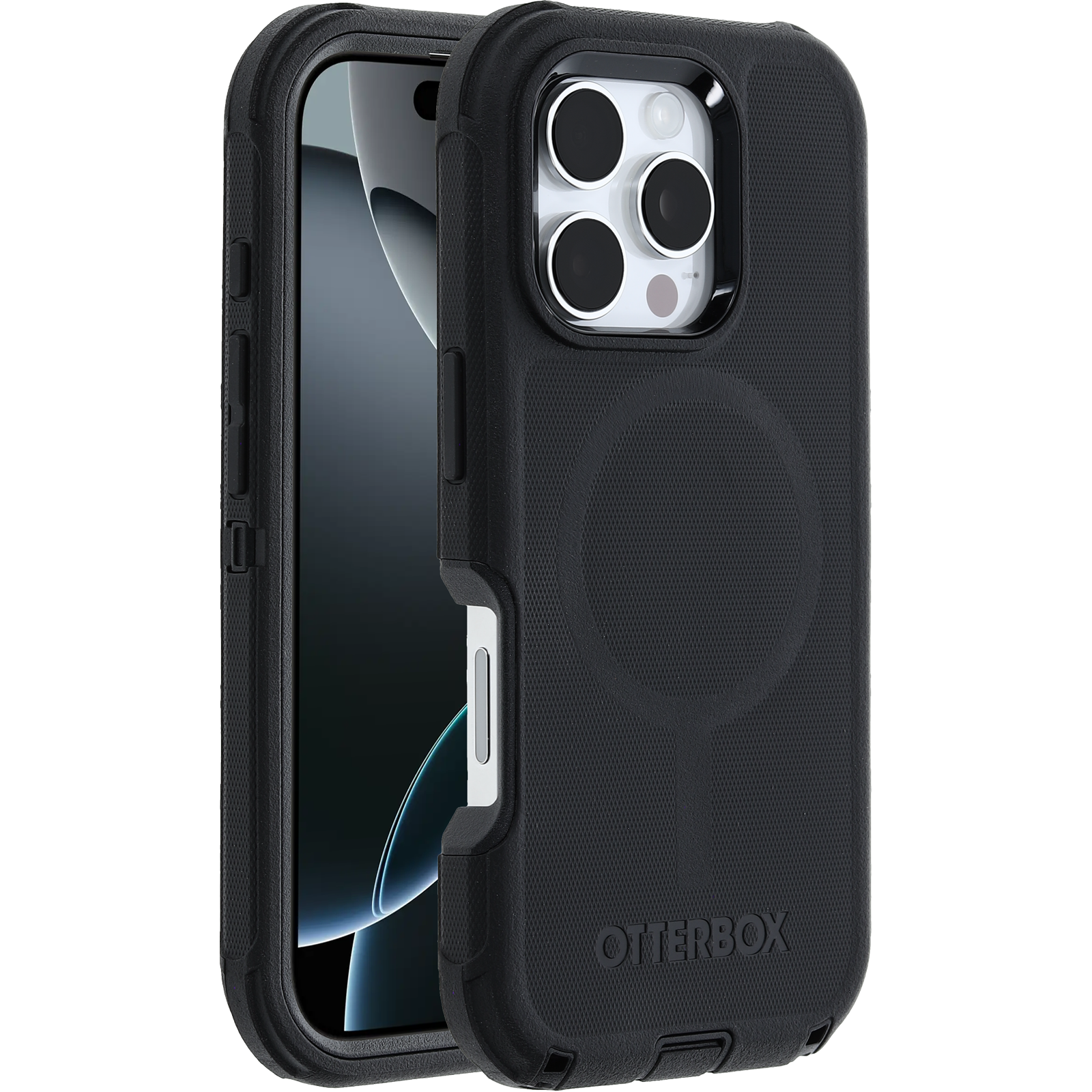 Coque MagSafe Defender iPhone 16 Pro, noir