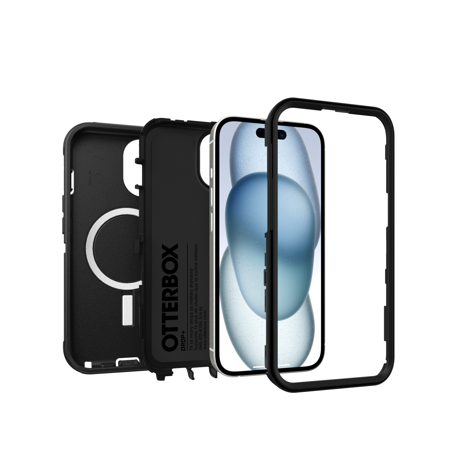 Coque Defender iPhone 13, Noir