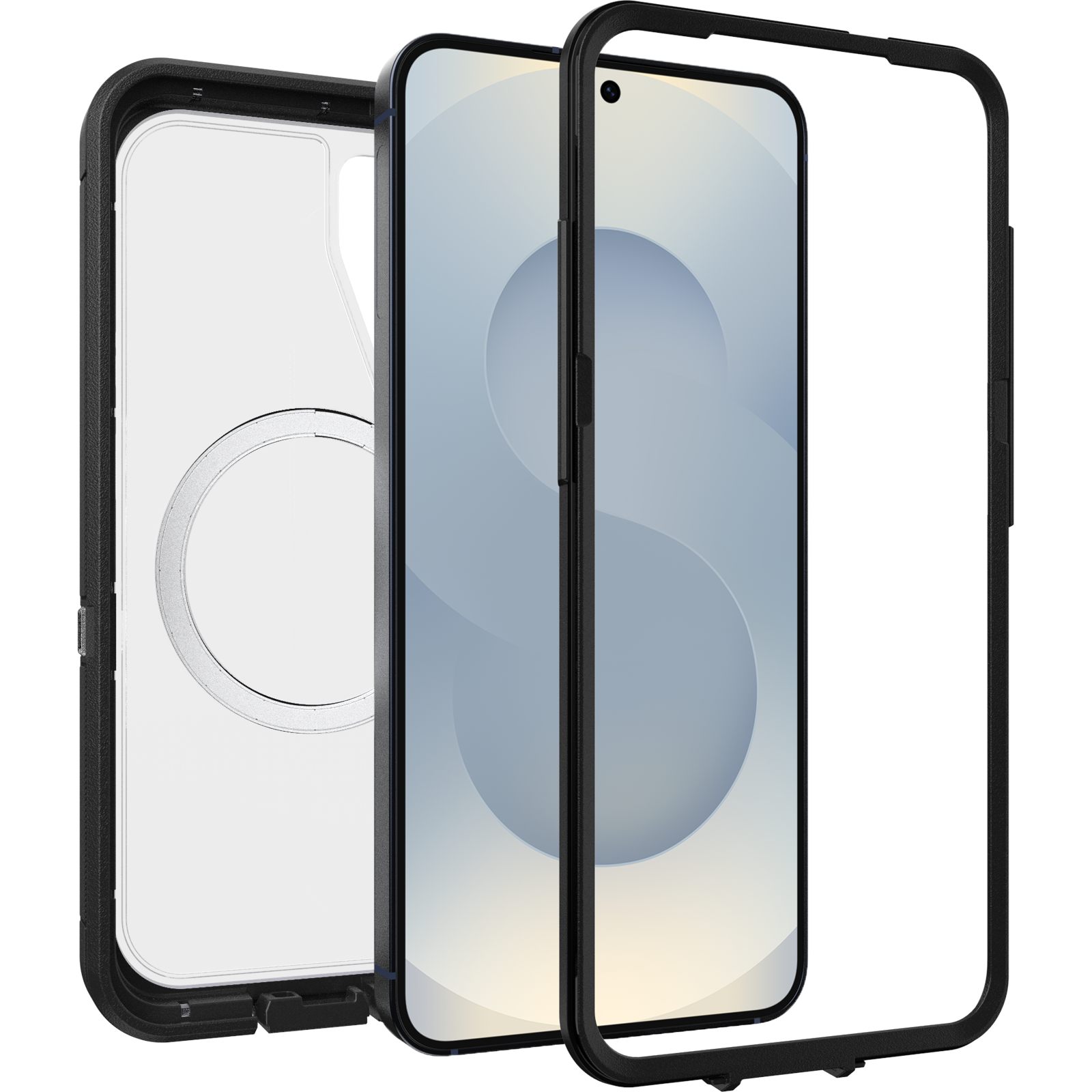 Coque Defender XT Samsung Galaxy S25, Clear/Black