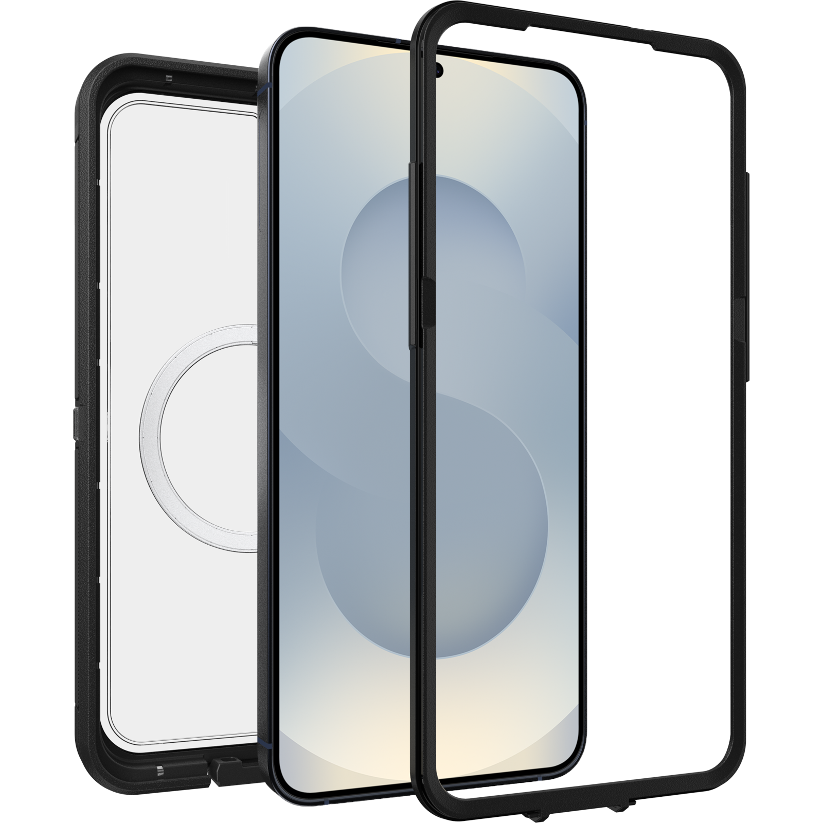 Coque Defender XT Samsung Galaxy S25 Plus, Clear/Black