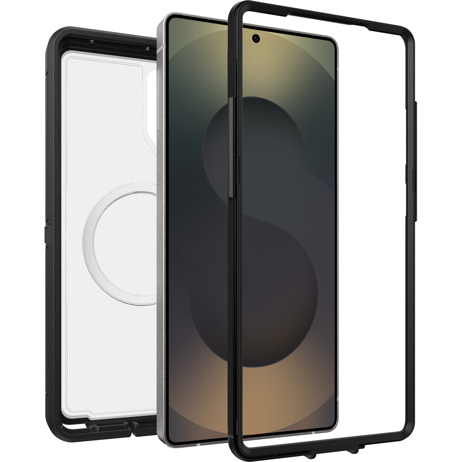 Coque Defender XT Samsung Galaxy S25 Ultra, Clear/Black