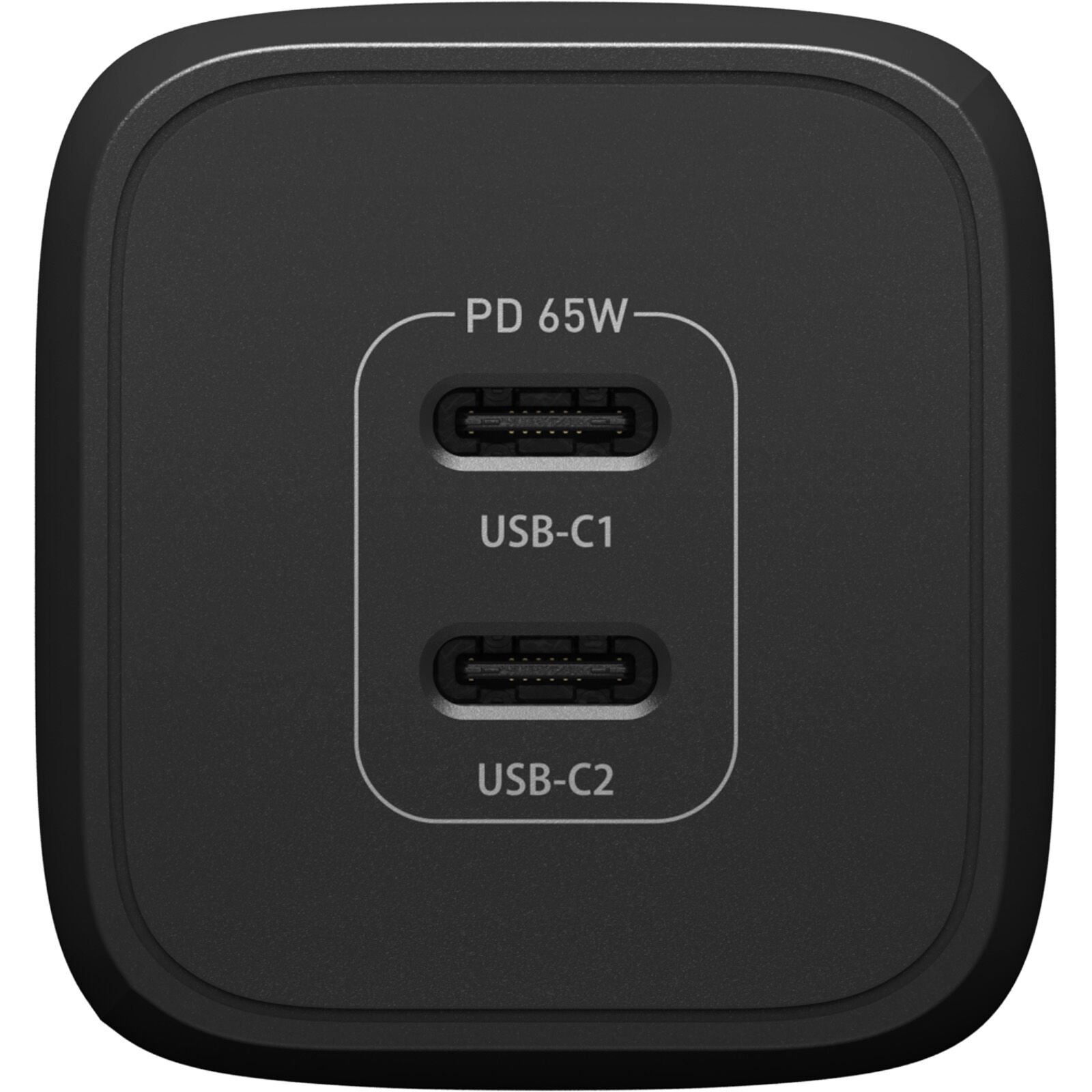 Chargeur Mural USB-C Dual Port 65W, Black