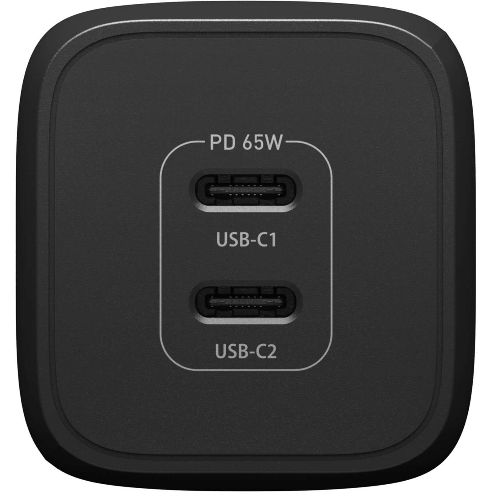 Chargeur Mural USB-C Dual Port 65W, Black