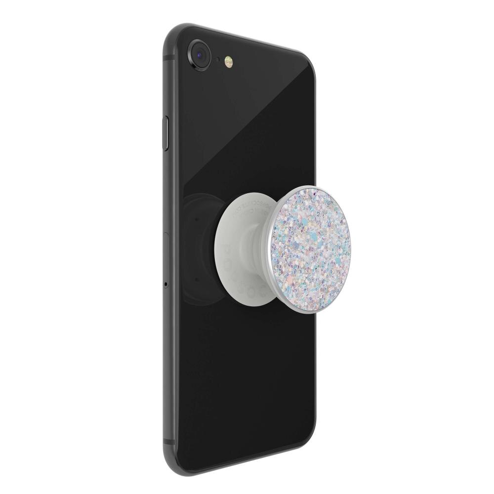 PopGrip Support et Grip pour Smartphone, Sparkle Snow White