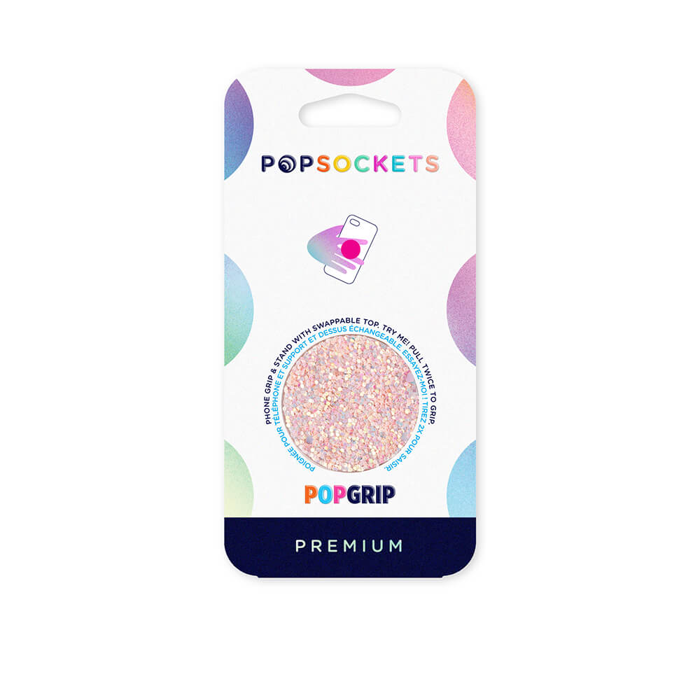 PopGrip Support et Grip pour Smartphone, Sparkle Rose