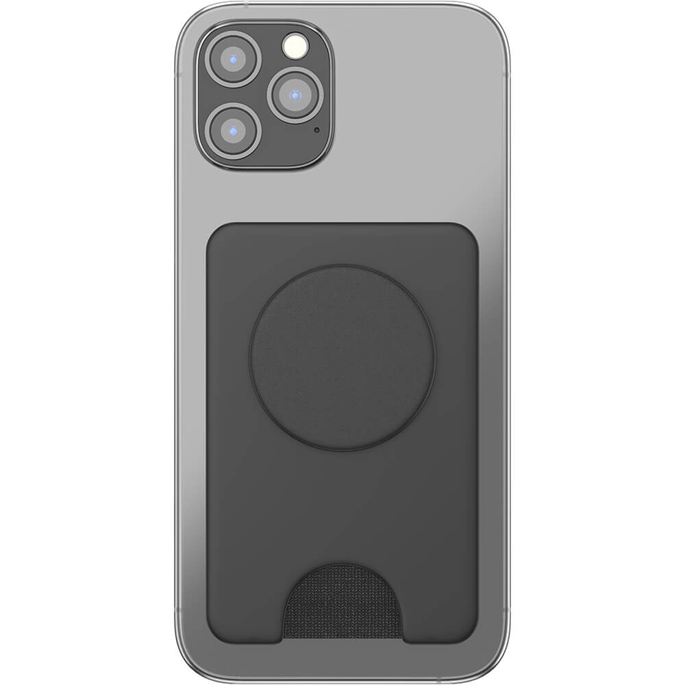 PopWallet+ MagSafe Portefeuille mobile détachable, noir