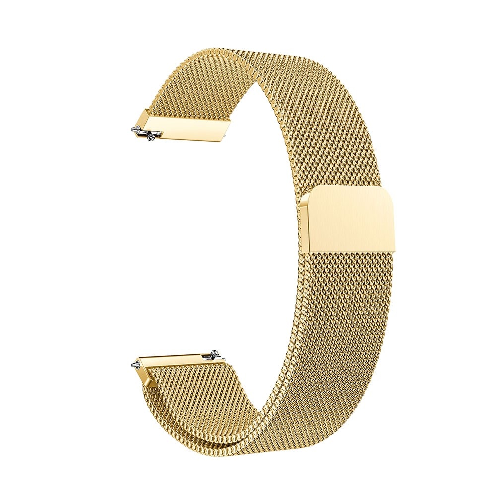 Bracelet milanais pour Mobvoi Ticwatch Pro 5, or