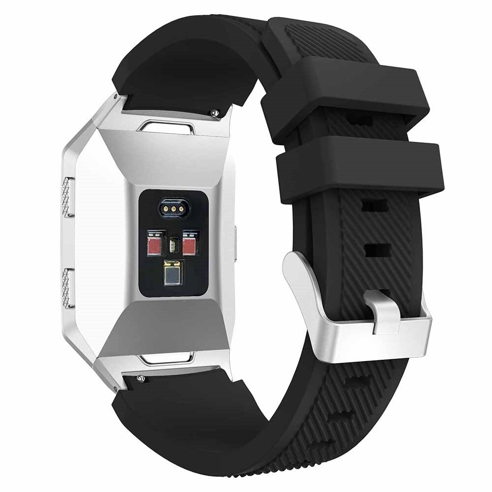 Bracelet en silicone pour Fitbit Ionic, Noir