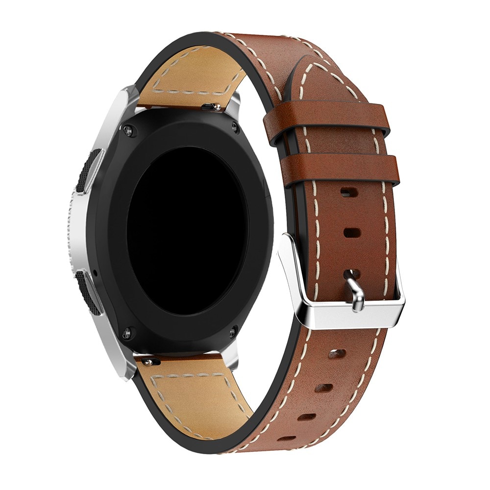 Bracelet en cuir Huawei Watch GT 4 46mm, cognac