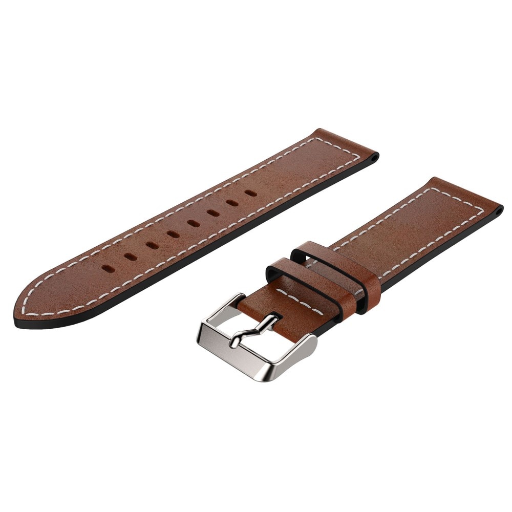 Bracelet en cuir Huawei Watch GT 4 46mm, cognac