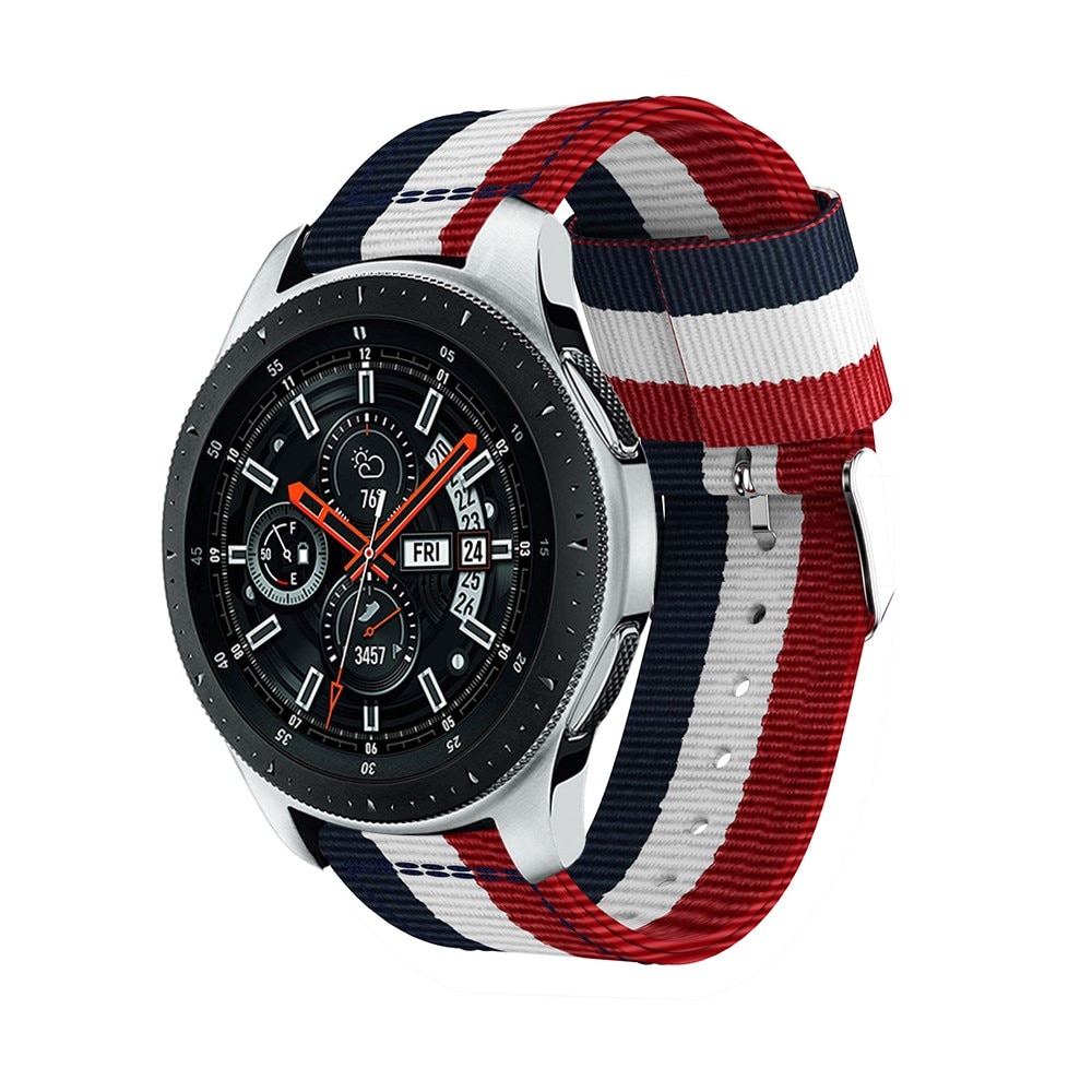 Bracelet en nylon Samsung Galaxy Watch 46mm/45mm Rouge