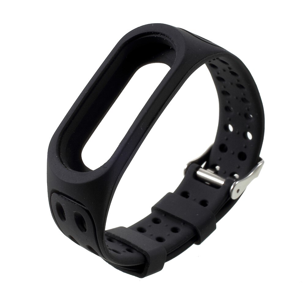 Sport Bracelet en silicone Xiaomi Mi Band 3/4, noir