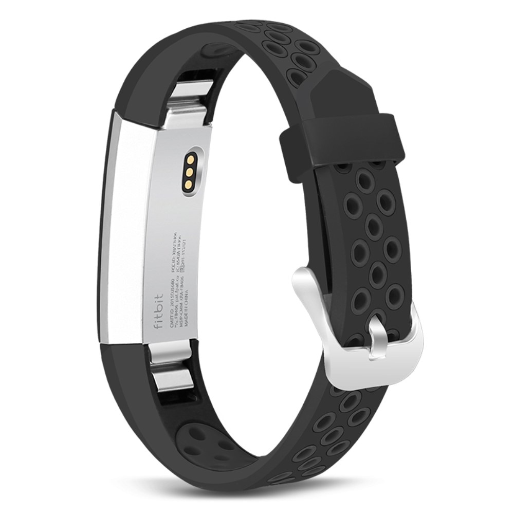 Bracelet en silicone pour Fitbit Alta/Alta HR, noir