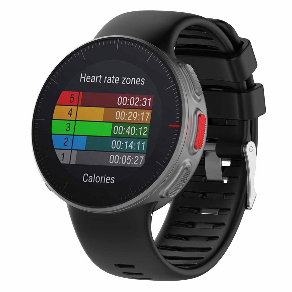 Bracelet en silicone pour Polar Vantage V, Noir