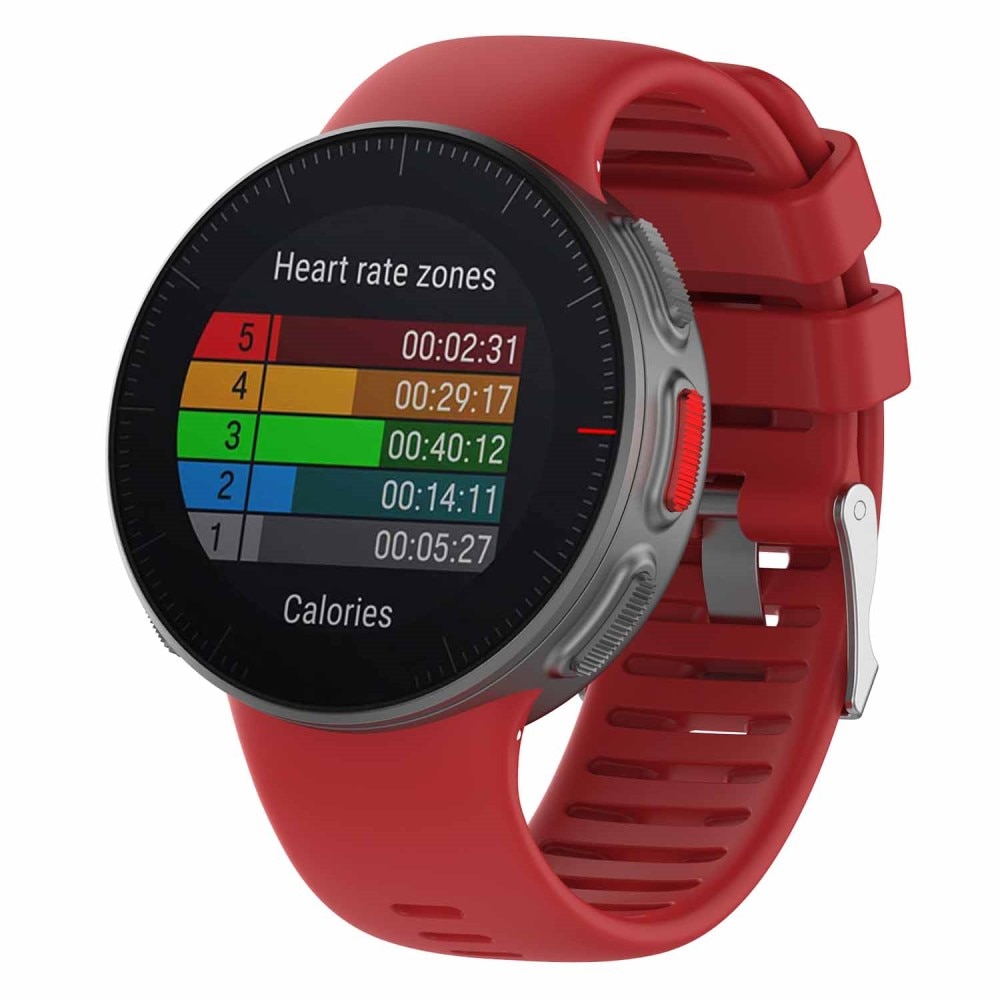 Bracelet en silicone pour Polar Vantage V, rouge