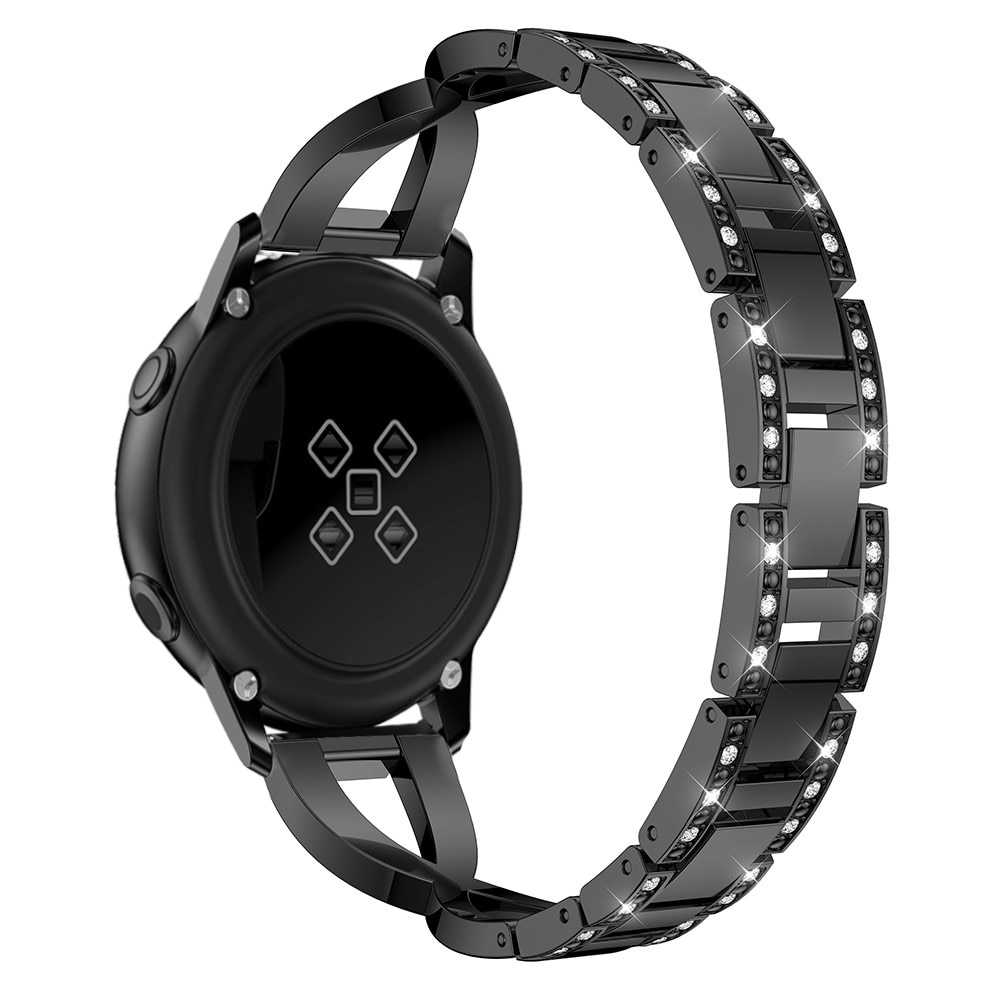 Bracelet Cristal Samsung Galaxy Watch Active, noir