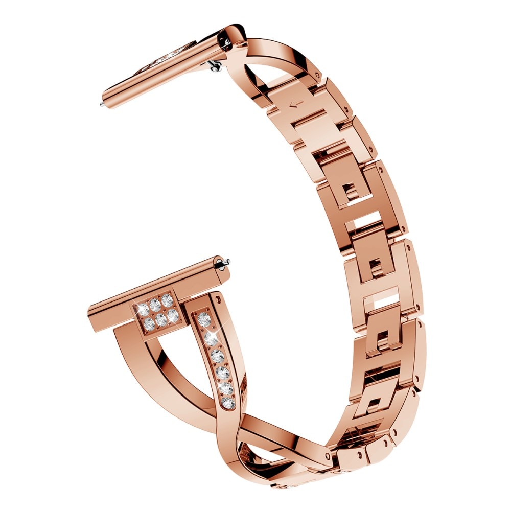 Bracelet Cristal Garmin Vivoactive 4s/Venu 2s Rose Gold
