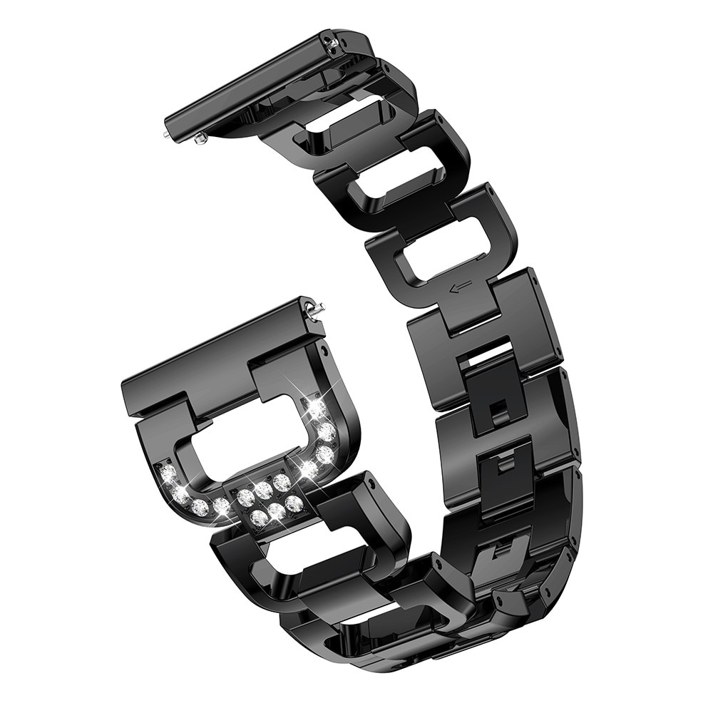 Bracelet Rhinestone Hama Fit Watch 6910, Black