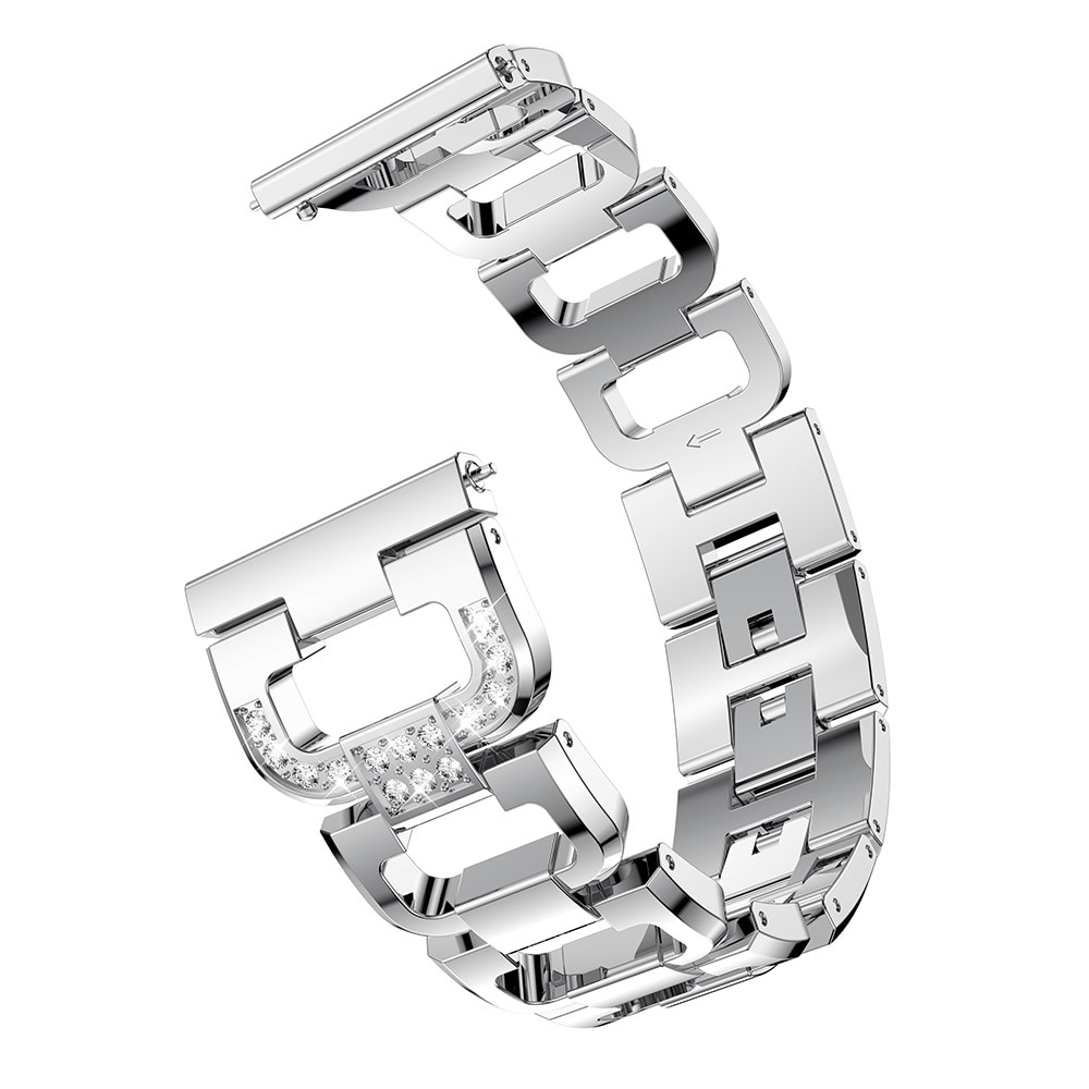 Bracelet Rhinestone Samsung Galaxy Watch 5 Pro 45mm Argent