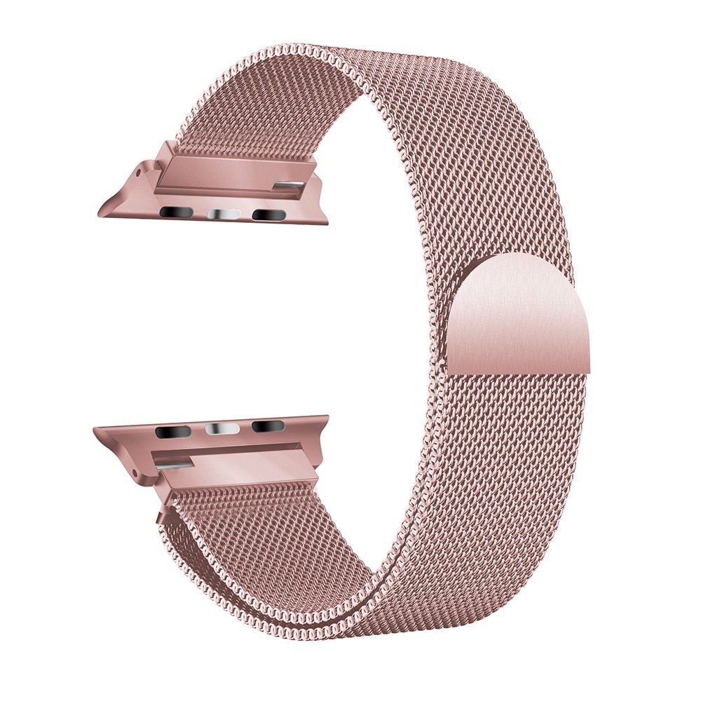Bracelet milanais pour Apple Watch Ultra 2 49mm, rose doré