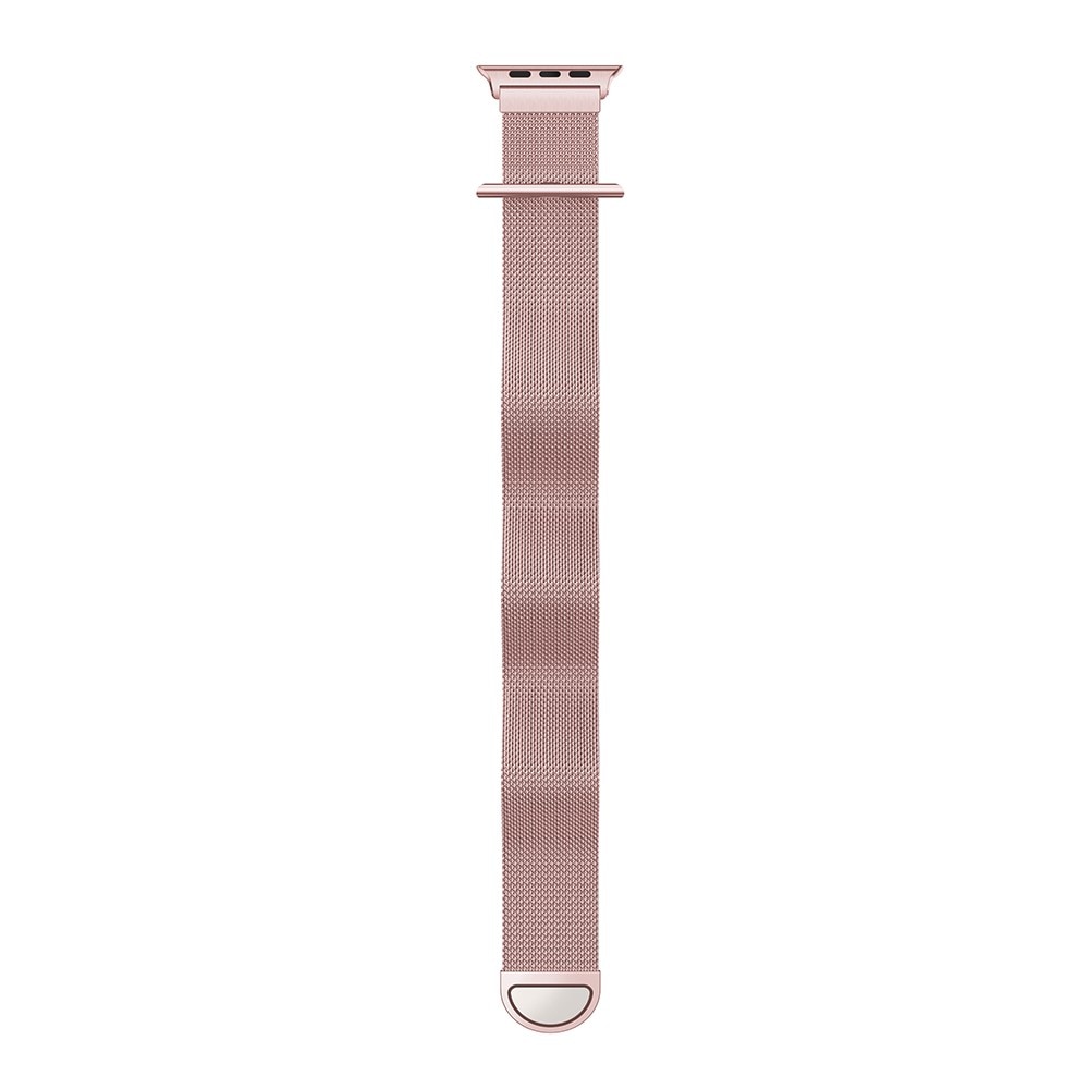 Bracelet milanais pour Apple Watch SE 40mm, Rose doré