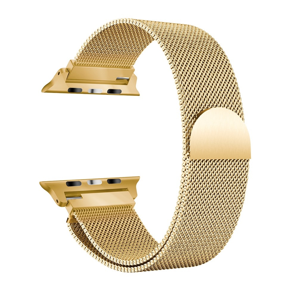 Bracelet milanais pour Apple Watch 41mm Series 8, or