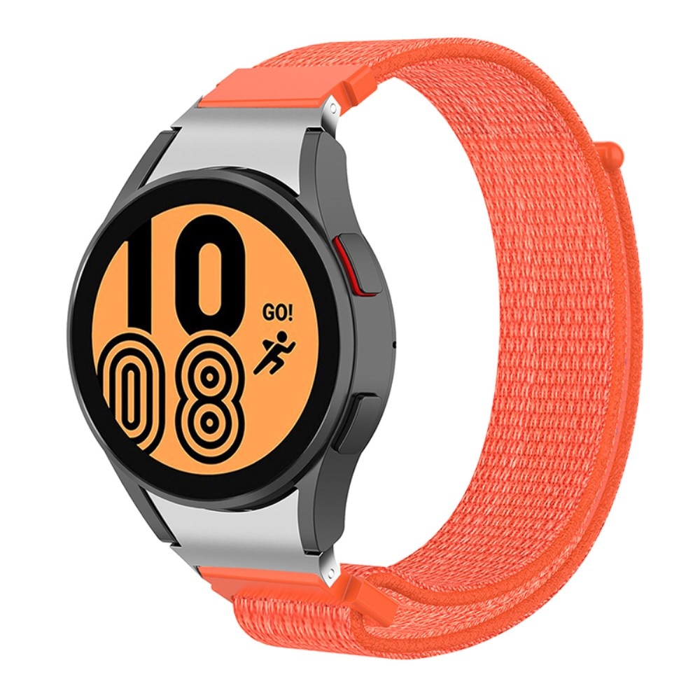 Bracelet en nylon Full Fit Samsung Galaxy Watch 4 44mm Orange