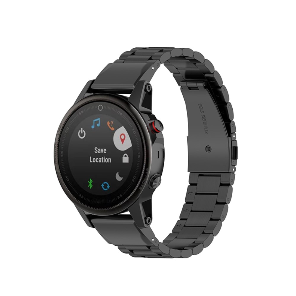 Bracelet en métal Garmin Approach S70 42mm, Noir