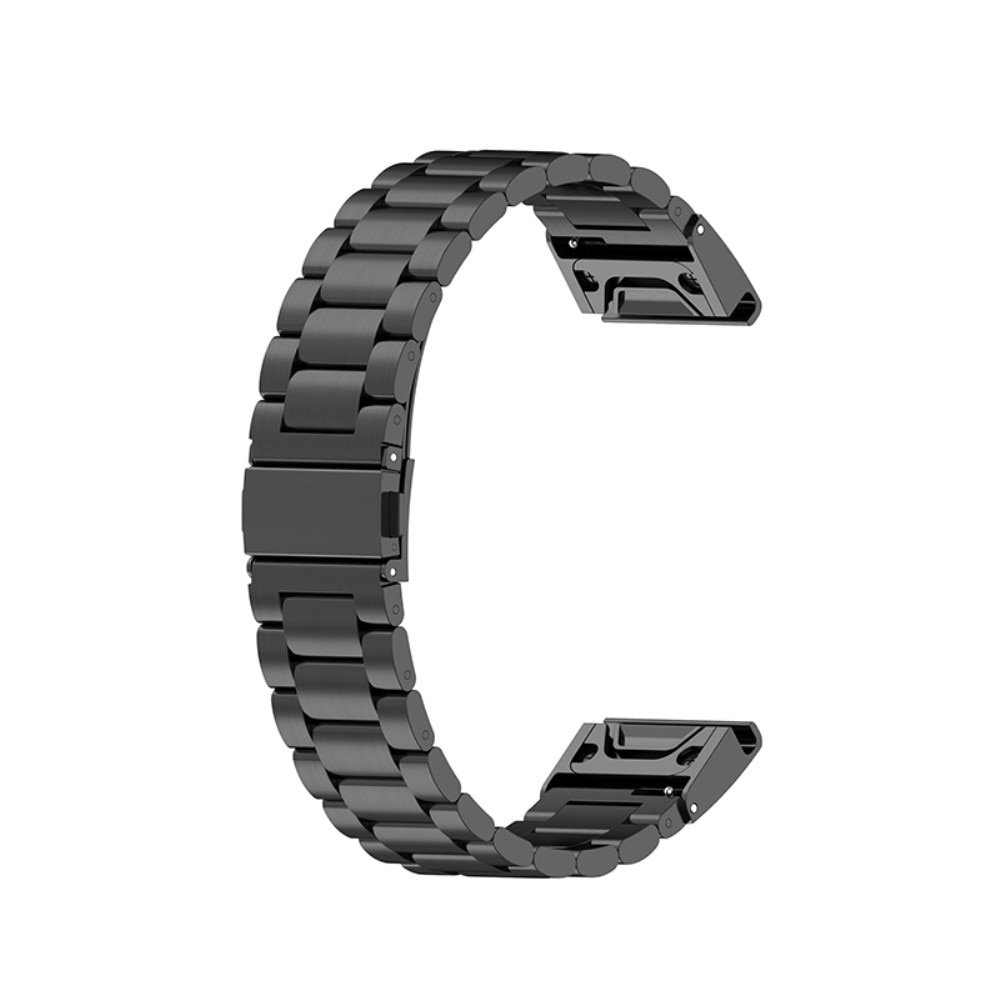 Bracelet en métal Garmin Fenix 7S, noir
